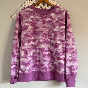 Pink camo fleece top